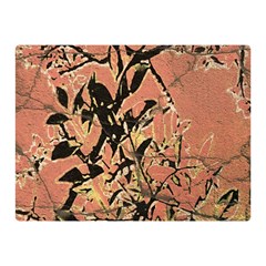 Floral Grungy Style Artwork Double Sided Flano Blanket (mini) 