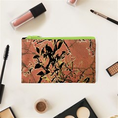 Floral Grungy Style Artwork Cosmetic Bag (xs) by dflcprintsclothing