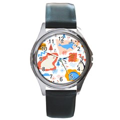 1 (1) Round Metal Watch