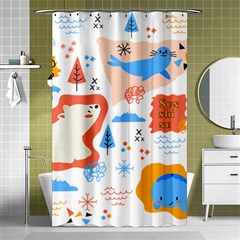 1 (1) Shower Curtain 48  x 72  (Small) 