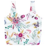 PINK FLORAL PRINT Full Print Recycle Bag (XXXL) Front