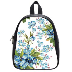 BLUE FLORAL PRINT School Bag (Small)