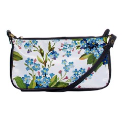 BLUE FLORAL PRINT Shoulder Clutch Bag