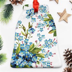 BLUE FLORAL PRINT Ornament (Bell)