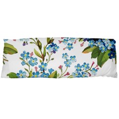 BLUE FLORAL PRINT Body Pillow Case Dakimakura (Two Sides)