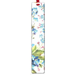 BLUE FLORAL PRINT Large Book Marks