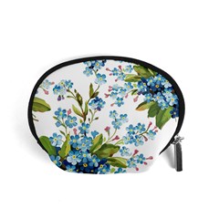 BLUE FLORAL PRINT Accessory Pouch (Small)