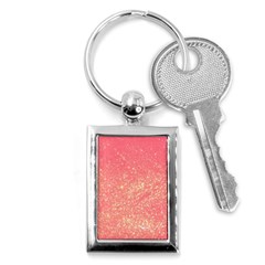 Pink Glitter Print Key Chain (rectangle) by designsbymallika