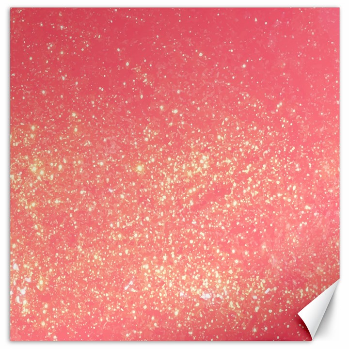 PINK GLITTER PRINT Canvas 20  x 20 