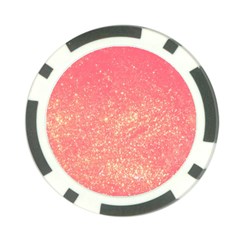 Pink Glitter Print Poker Chip Card Guard (10 Pack) by designsbymallika