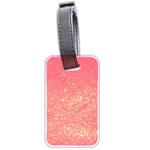 PINK GLITTER PRINT Luggage Tag (two sides) Front