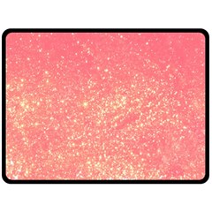 Pink Glitter Print Double Sided Fleece Blanket (large)  by designsbymallika