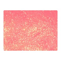 Pink Glitter Print Double Sided Flano Blanket (mini)  by designsbymallika