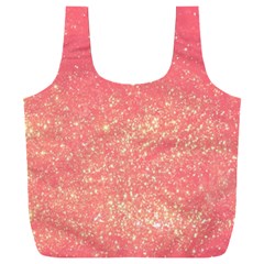 Pink Glitter Print Full Print Recycle Bag (xxl)