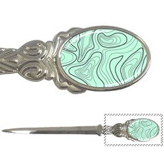 Green Lines Pattern Letter Opener by designsbymallika