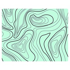 Green Lines Pattern Double Sided Flano Blanket (medium)  by designsbymallika