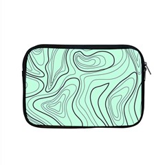 Green Lines Pattern Apple Macbook Pro 15  Zipper Case by designsbymallika