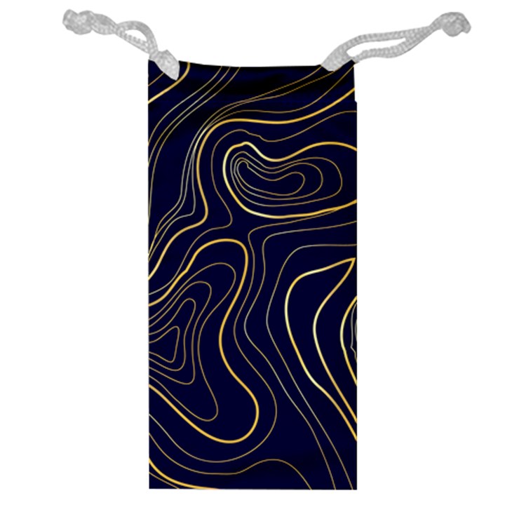 GOLDEN LINES PATTERN Jewelry Bag