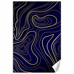 Golden Lines Pattern Canvas 24  X 36  by designsbymallika