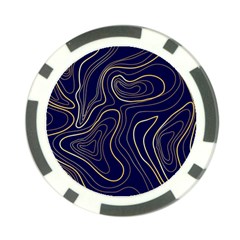 Golden Lines Pattern Poker Chip Card Guard