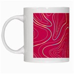 PINK GOLDEN LINES White Mugs Left