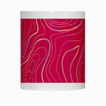 PINK GOLDEN LINES White Mugs Center