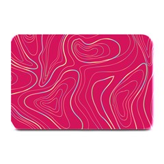 Pink Golden Lines Plate Mats by designsbymallika