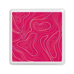 Pink Golden Lines Memory Card Reader (square)