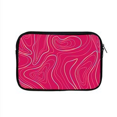 Pink Golden Lines Apple Macbook Pro 15  Zipper Case by designsbymallika