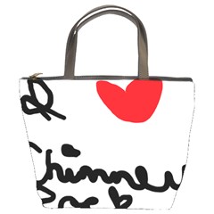 I Heart Chimney Rock Bucket Bag by Majesticmountain