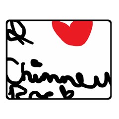 I Heart Chimney Rock Fleece Blanket (small) by Majesticmountain