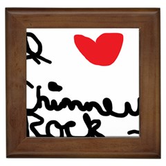 I Heart Chimney Rock Framed Tile by Majesticmountain