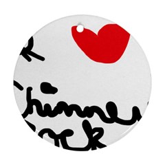 I Heart Chimney Rock Round Ornament (two Sides) by Majesticmountain