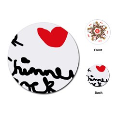 I Heart Chimney Rock Playing Cards Single Design (round) by Majesticmountain