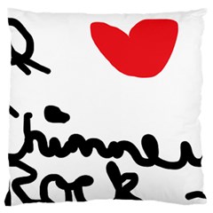 I Heart Chimney Rock Large Cushion Case (two Sides) by Majesticmountain