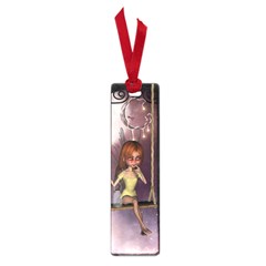 Little Fairy On A Swing With Dragonfly In The Night Small Book Marks by FantasyWorld7