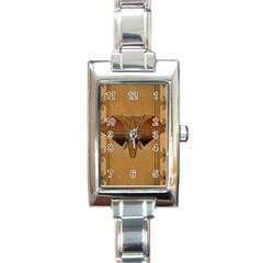 Wonderful Elephant Rectangle Italian Charm Watch by FantasyWorld7