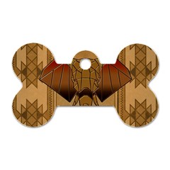 Wonderful Elephant Dog Tag Bone (two Sides) by FantasyWorld7