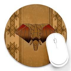 Wonderful Elephant Round Mousepads by FantasyWorld7