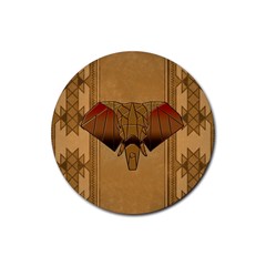 Wonderful Elephant Rubber Coaster (round)  by FantasyWorld7