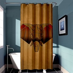 Wonderful Elephant Shower Curtain 36  X 72  (stall)  by FantasyWorld7