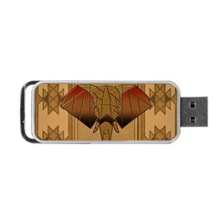 Wonderful Elephant Portable Usb Flash (one Side) by FantasyWorld7