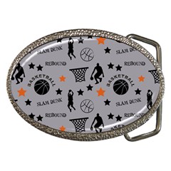 Slam Dunk Basketball Gray Belt Buckles