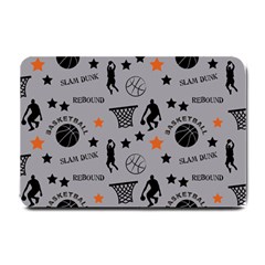 Slam Dunk Basketball Gray Small Doormat 