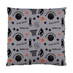 Slam Dunk Basketball Gray Standard Cushion Case (Two Sides)