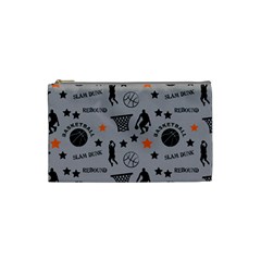 Slam Dunk Basketball Gray Cosmetic Bag (Small)