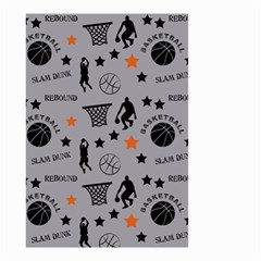 Slam Dunk Basketball Gray Small Garden Flag (Two Sides)