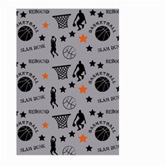 Slam Dunk Basketball Gray Large Garden Flag (Two Sides)