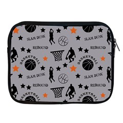 Slam Dunk Basketball Gray Apple Ipad 2/3/4 Zipper Cases by mccallacoulturesports