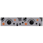 Slam Dunk Basketball Gray Small Flano Scarf Front